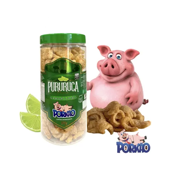 Torresmo Pururuca Porkão Sabor Limão