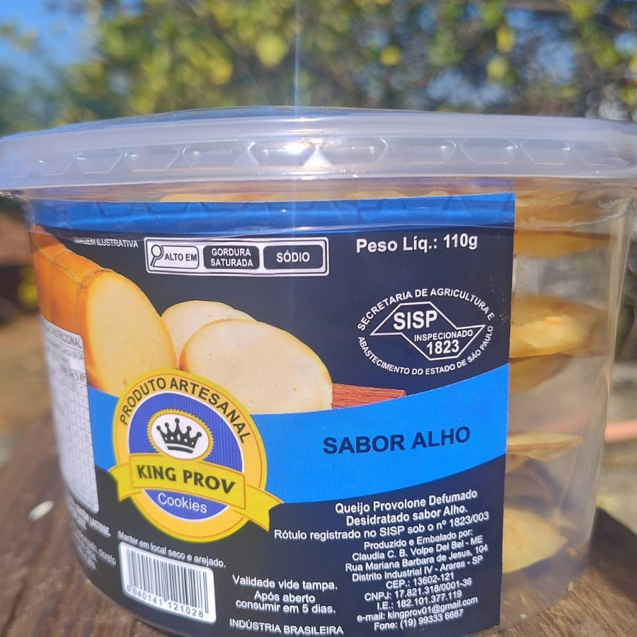 Provolone Desidratado - Sabor Alho