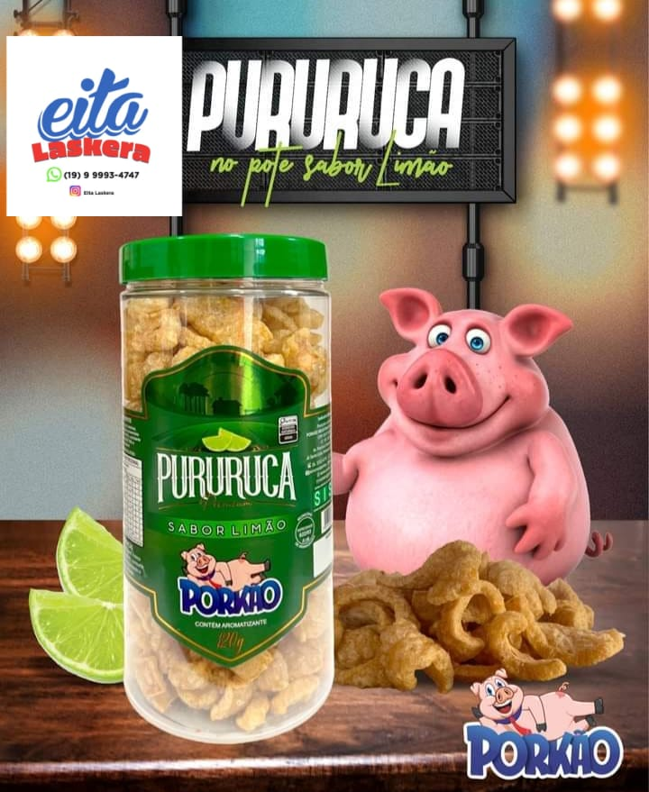 Pururuca Porkão Sabor Limão