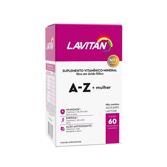 Lavitan Suplemento Vitaminico Mineral A-Z + Mulher