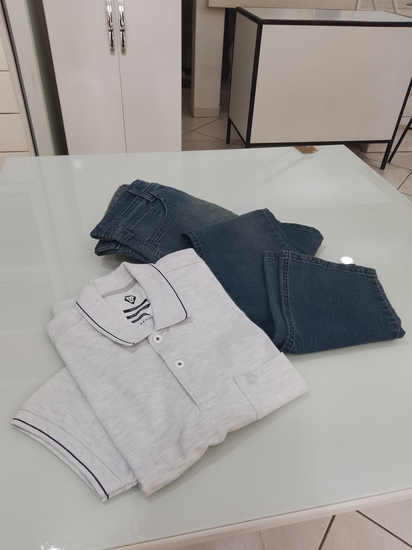 Camisa Polo + Calça Jeans