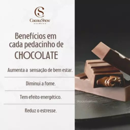 Benefícios em casa pedacinho de CHOCOLATE