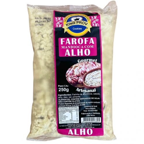 Farofa de Mandioca Sabor Alho