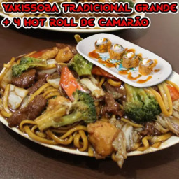 Yakissoba Tradicional Grande + 4 Hot Roll de Camarão
