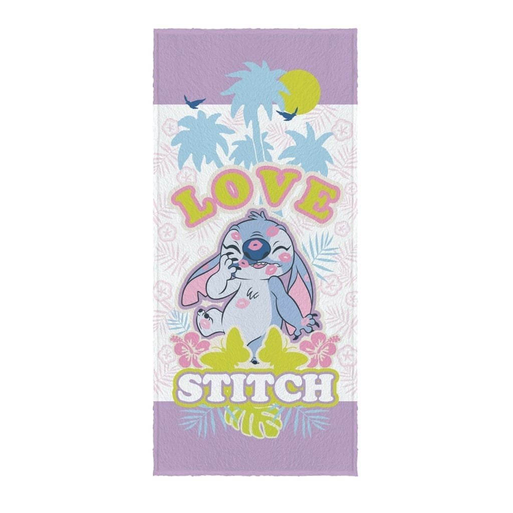 Toalha De Banho Felpuda Stitch Love