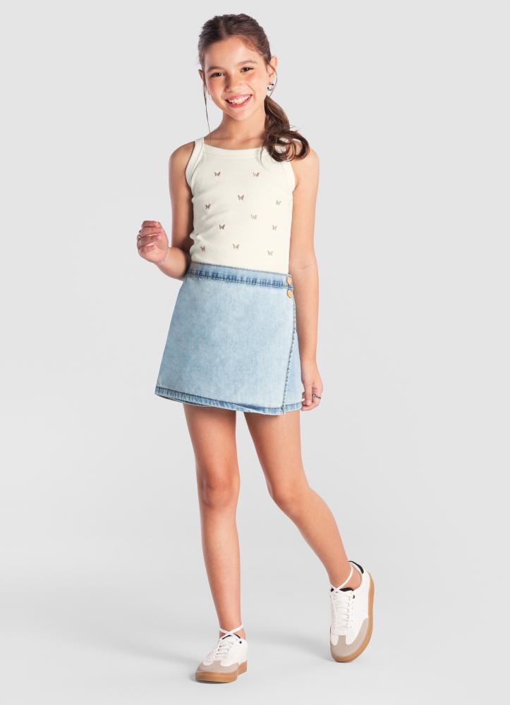 Blusa de Alça e Jeans