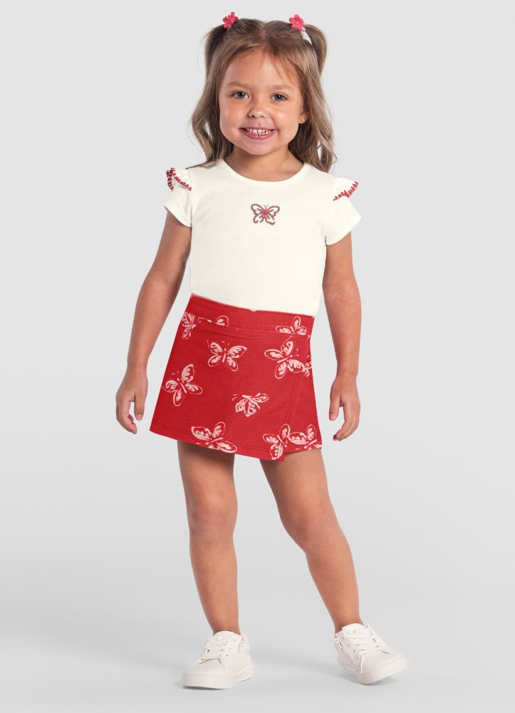 Conjunto com Saia - Borboleta