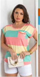 Blusa Listrada Feminina