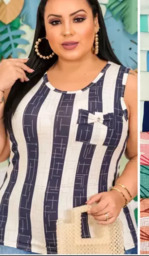 Blusinha Malha Fria Plus Size