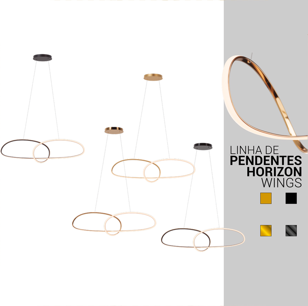 Linha de Pendentes Horizon Wings