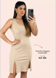 Vestido Regata Canelado