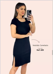 Vestido Canelado