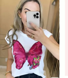 T-shirt Borboleta