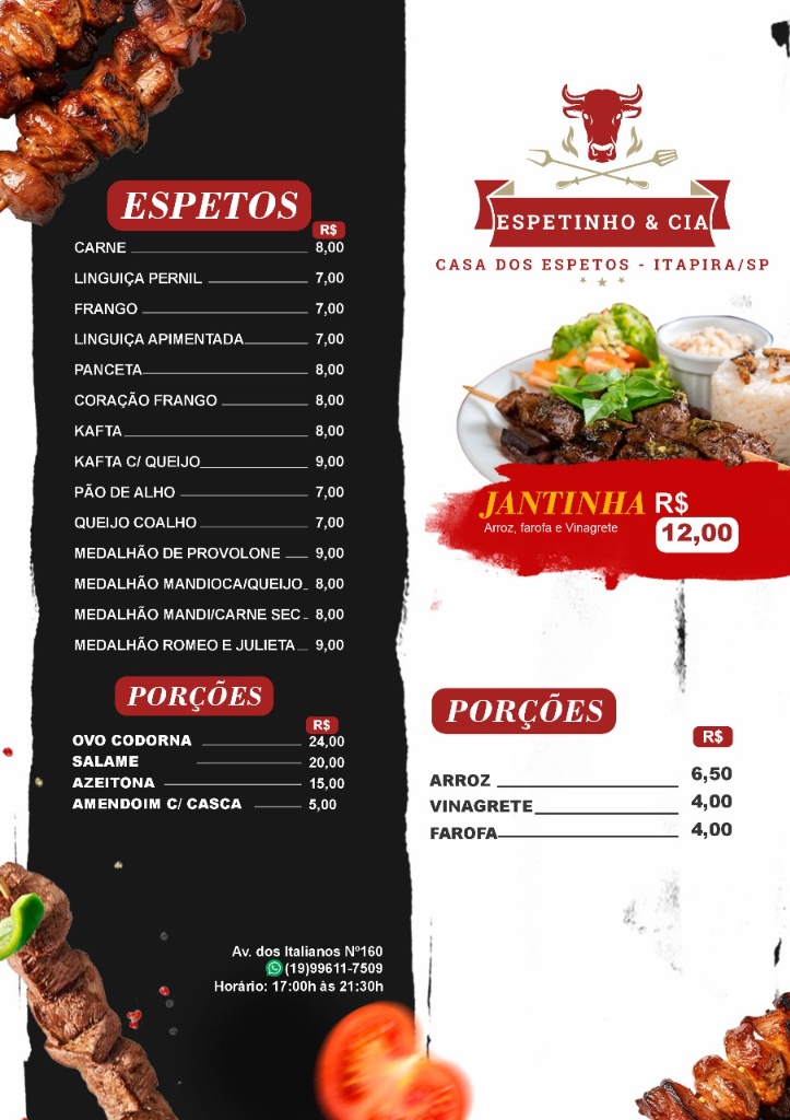 Espetos e Porções