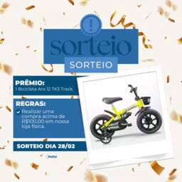 Sorteio - 1 Bicicleta Aro 12 TK3 Track