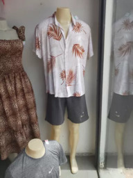 Camisa Masculina Folhagens