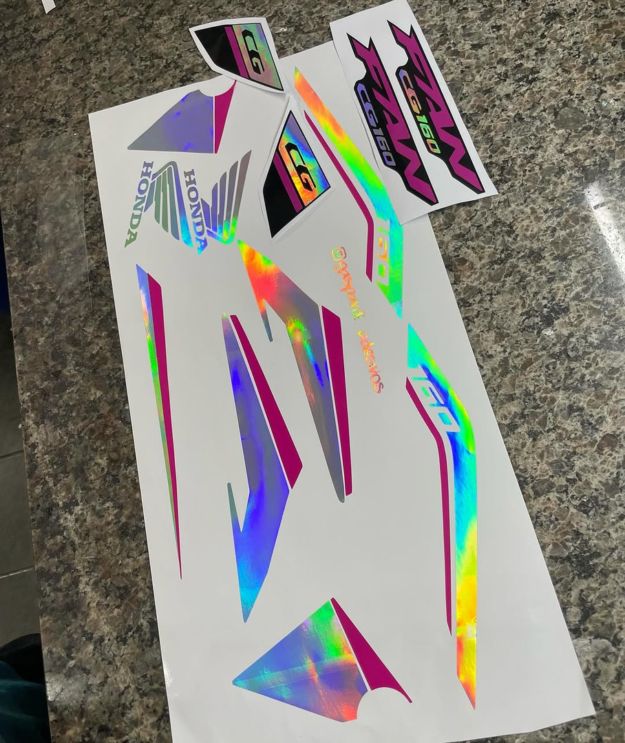 Adesivos Holográficos Personalizados Honda
