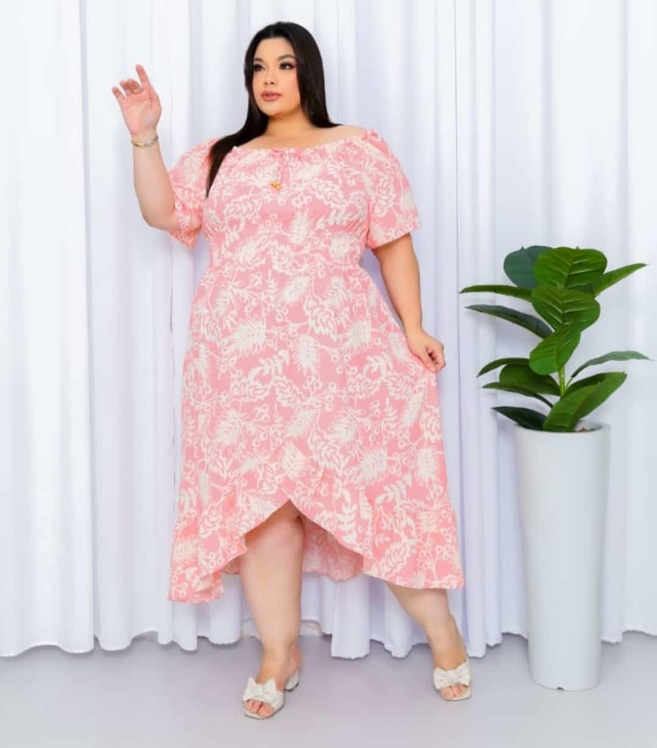 PLUS SIZE Vestido longo