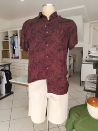 Camisa Estampada e Bermuda
