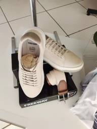 Sapatênis Freeway Tradicional com Cadarço em Elástico Masculino Branco