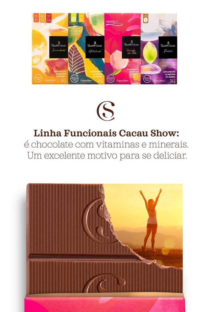 Linha Funcionais Cacau Show