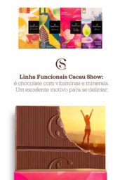 Linha Funcionais Cacau Show