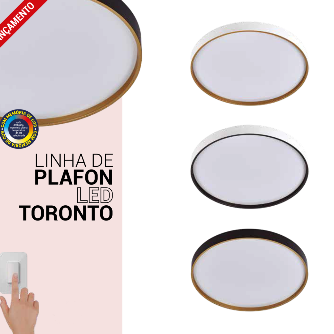 LINHA DE PLAFON LED TORONTO