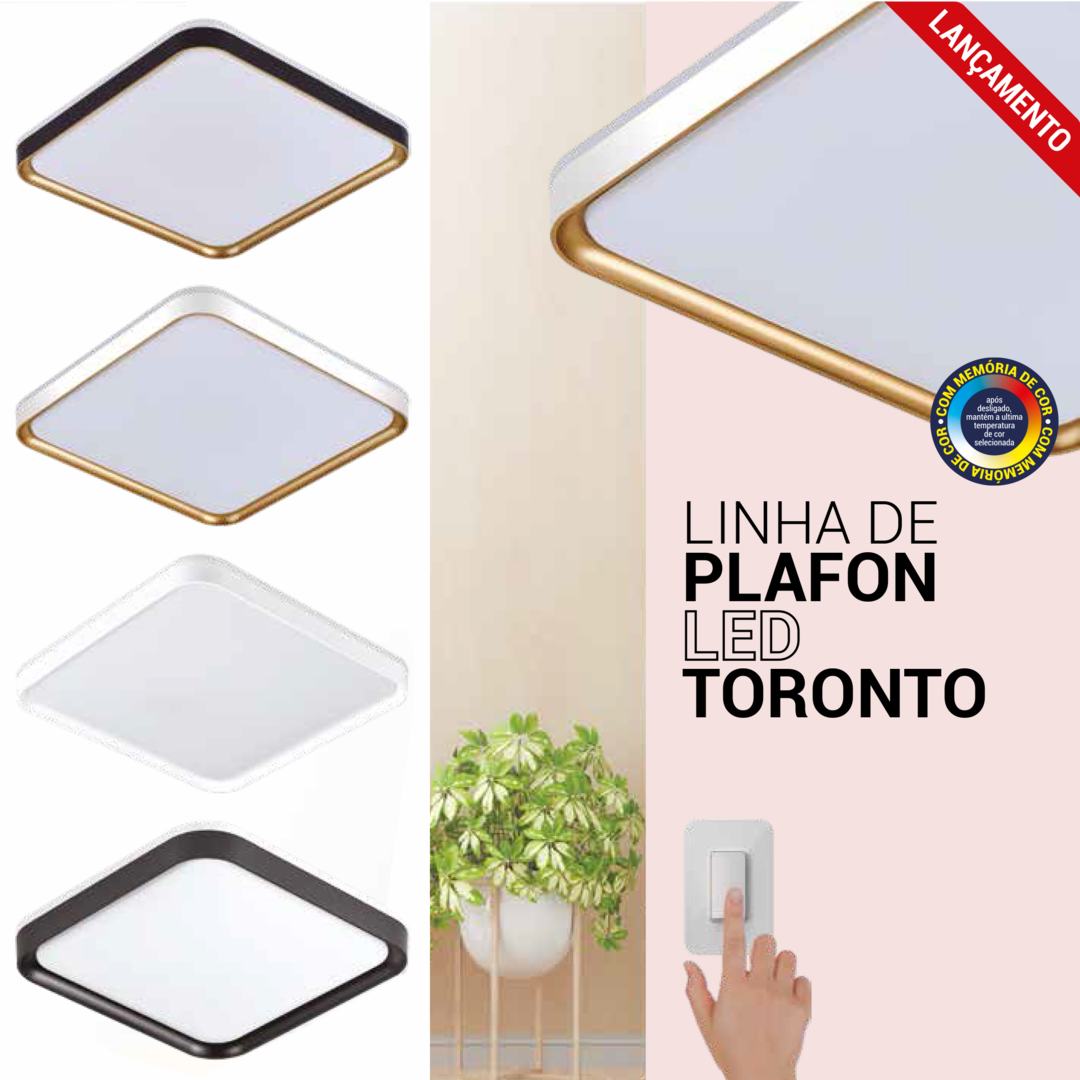 LINHA DE PLAFON LED TORONTO