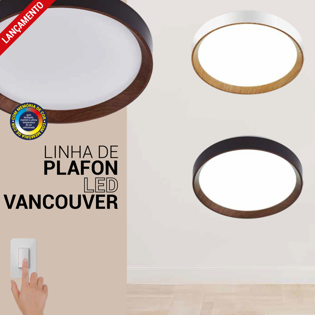 LINHA DE PLAFON LED VANCOUVER