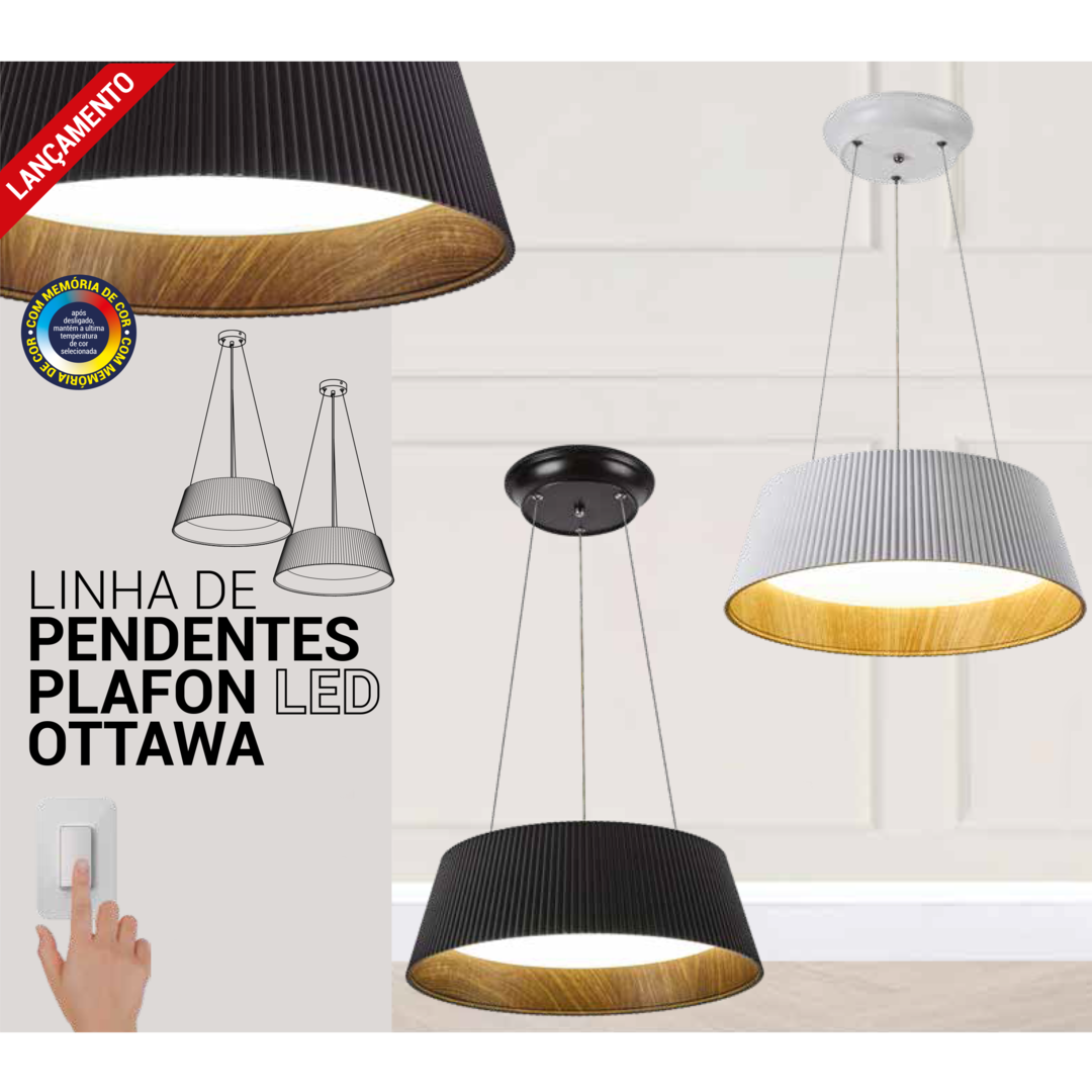LINHA DE PLAFON LED OTTAWA