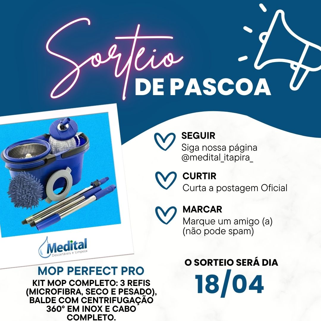 Sorteio de Páscoa MOP PERFECT PRO