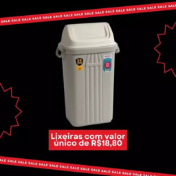 Lixeira com valor único