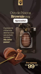 Ovo de Páscoa Brownie