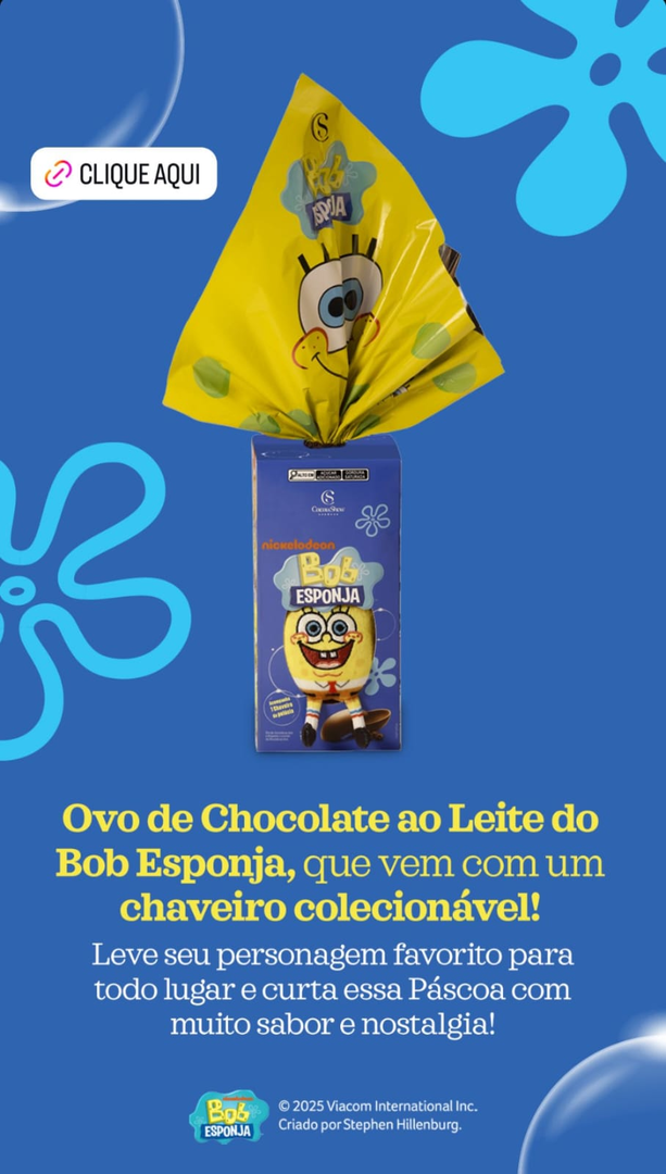 Ovo Chaveiro Colecionável Bob Esponja