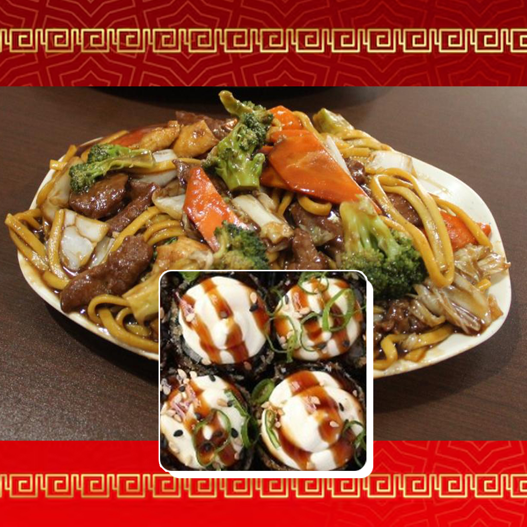 Yakissoba Grande + 4 Hot Holl