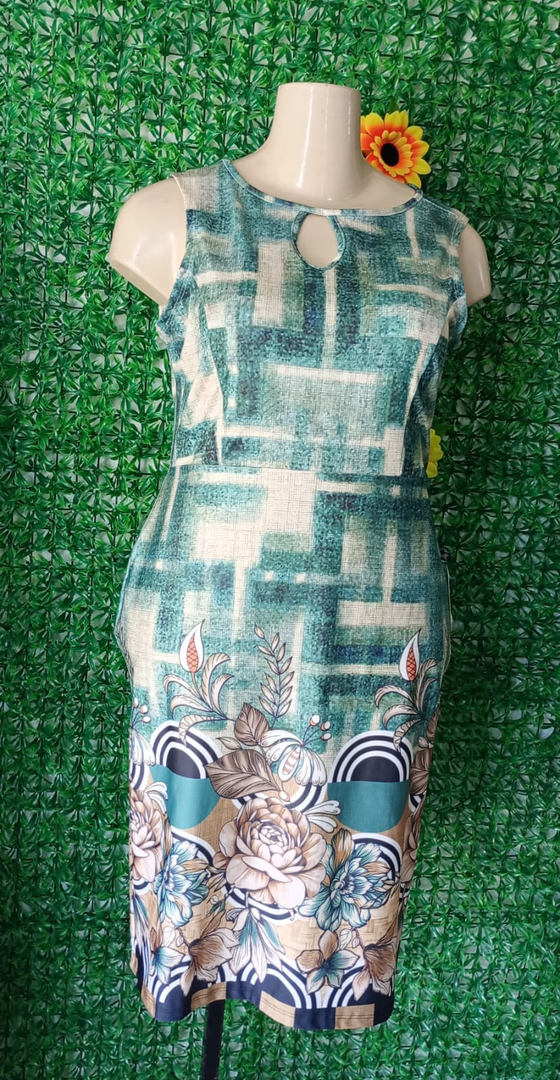 Vestido Tubinho Feminino Estampado