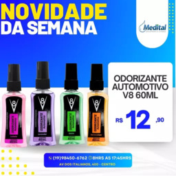ODORIZANTE AUTOMOTIVO V8 60ML
