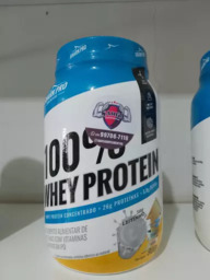 Whey Protein 100% Pote 900g Proteína Shark Pro Sabor Leitinho