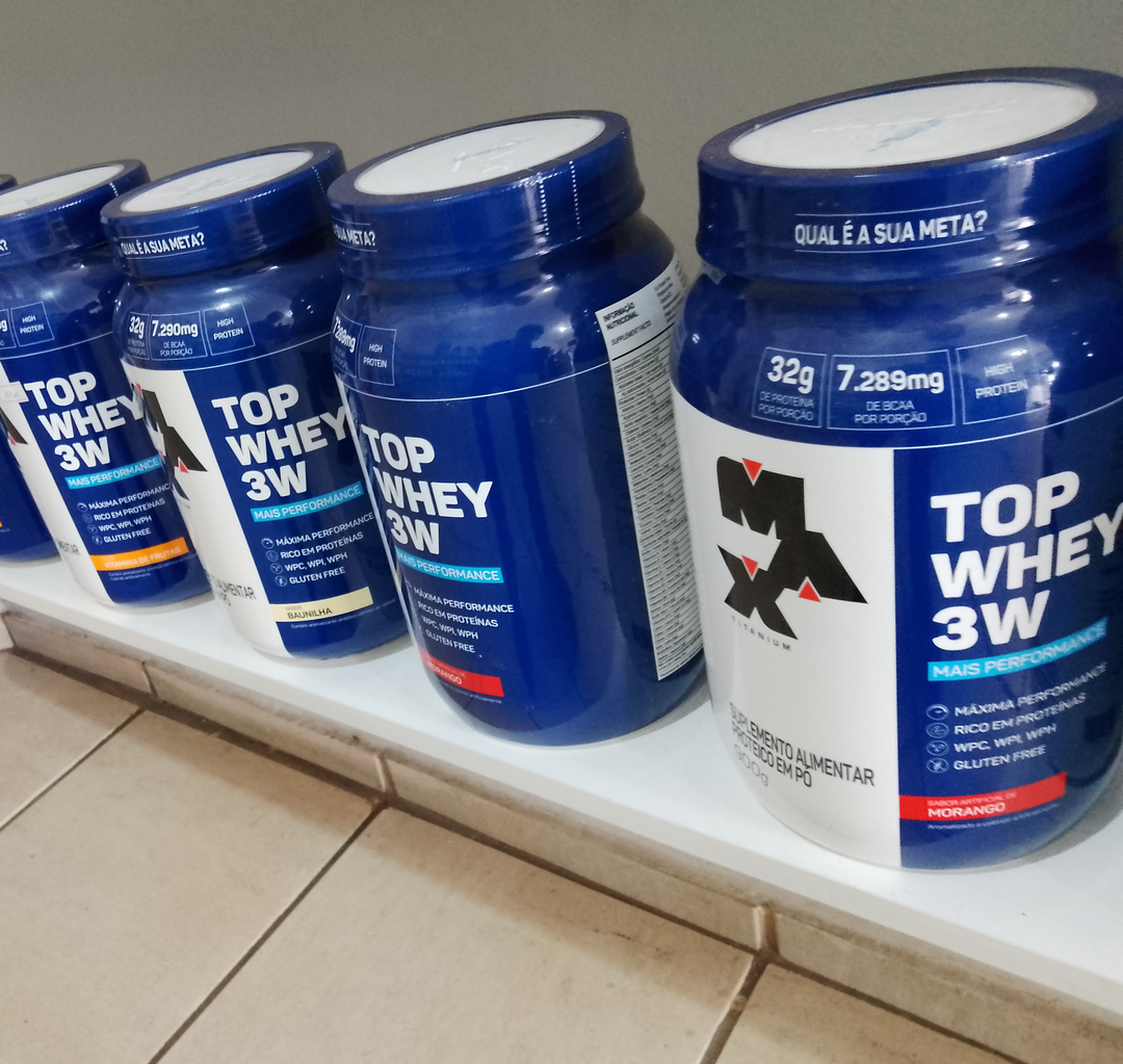 Top Whey 3w Mais Performance Max Titanium 900 g