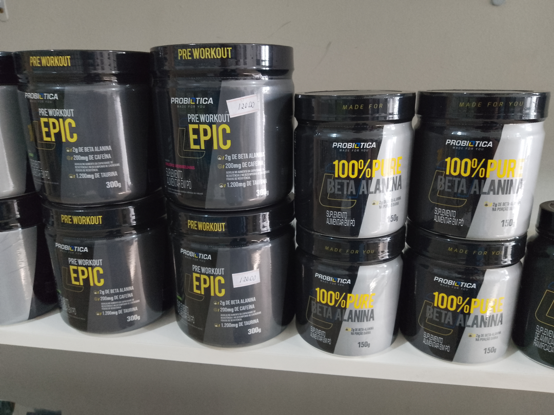 Pre Treino Epic 300g e 100% PURE Beta Alanina