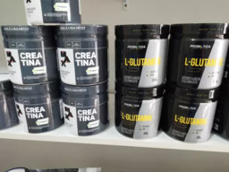 Creatina Creapure Pote 250g - Max Titanium - Creatina e L-Glutamine Pote 300g - Probiótica