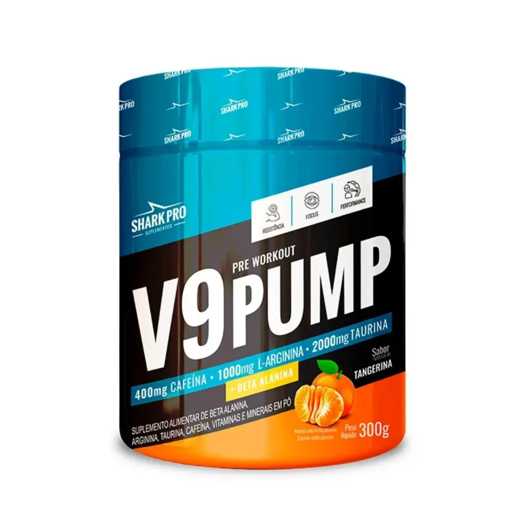 V9 Pump Pre Workout 300g Sabores Variados - Shark Pro