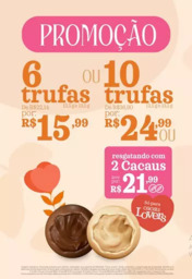 Promoção 6 trufas ou 10 trufas
