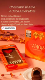 Chocoarte Te Amo e Cubo Amor Mães