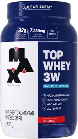 Top Whey 3w Mais Performance Max Titanium 900 g