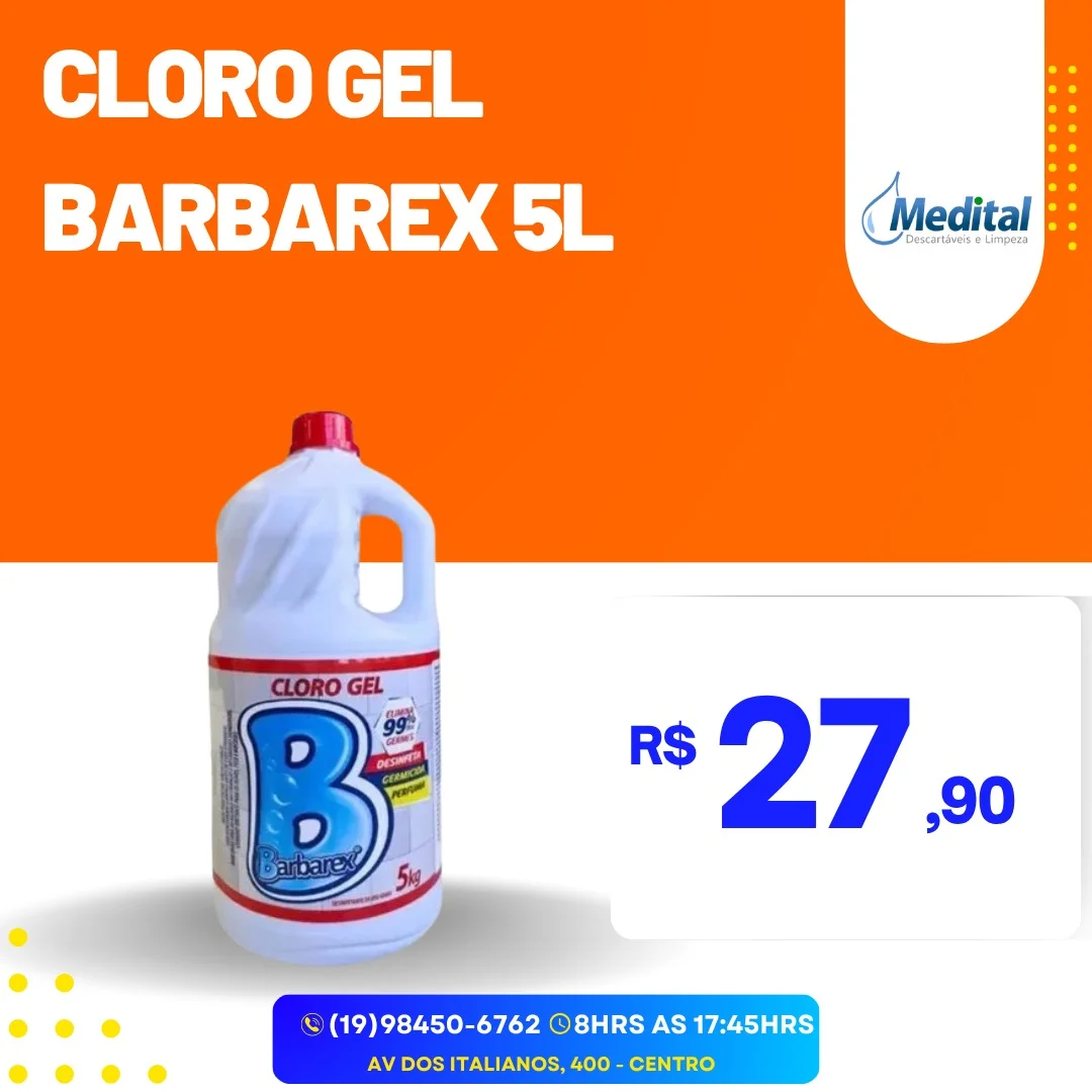 Cloro Gel Barbarex 5L