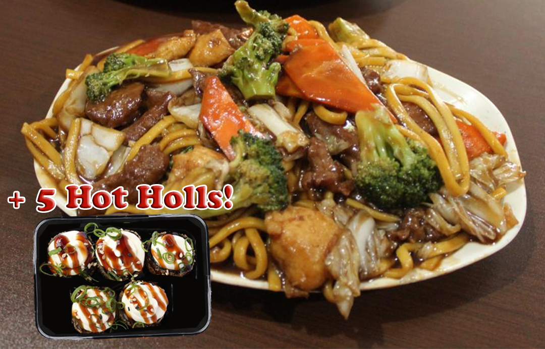 Yakissoba Tradicional Grande + 5 Hot Holl