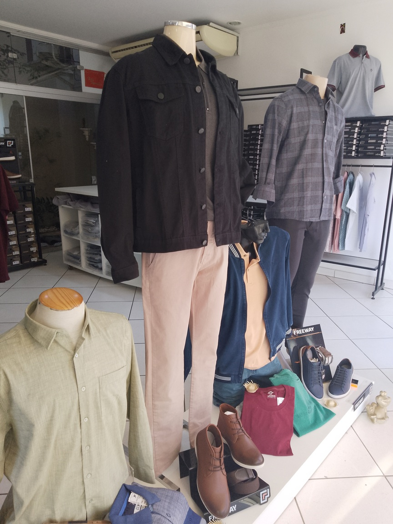 Jaqueta Jeans Preta Masculina
