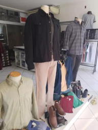 Jaqueta Jeans Preta Masculina