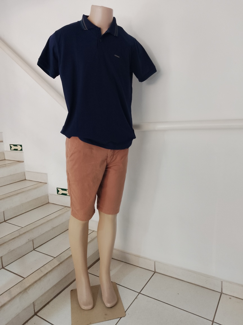 Camisa Gola Polo Azul Escuro
